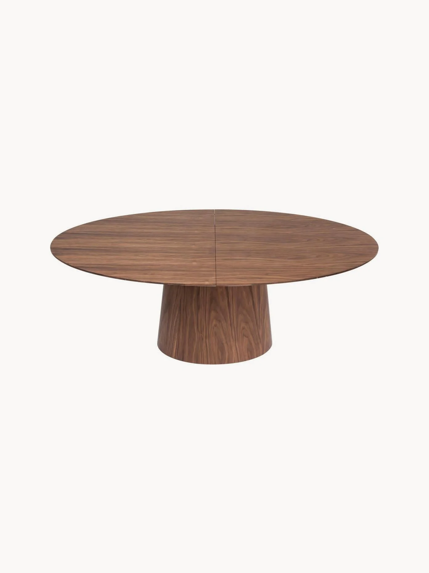 Ausziehbarer ovaler Esstisch Benvenuto aus Holz, 200-250 × 100?cm