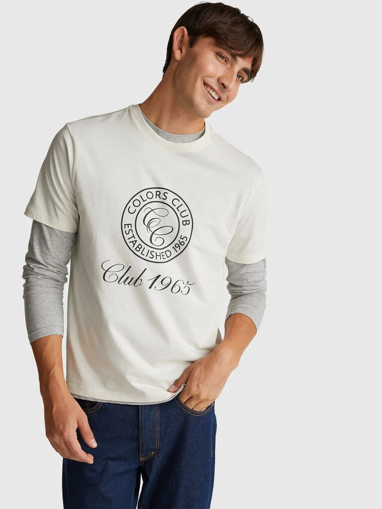 T-shirt in cotton with logo