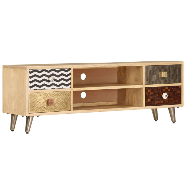 Komoda Rtv Brąz Mat Szuflady Nowoczesny Salon 120x30x40cm