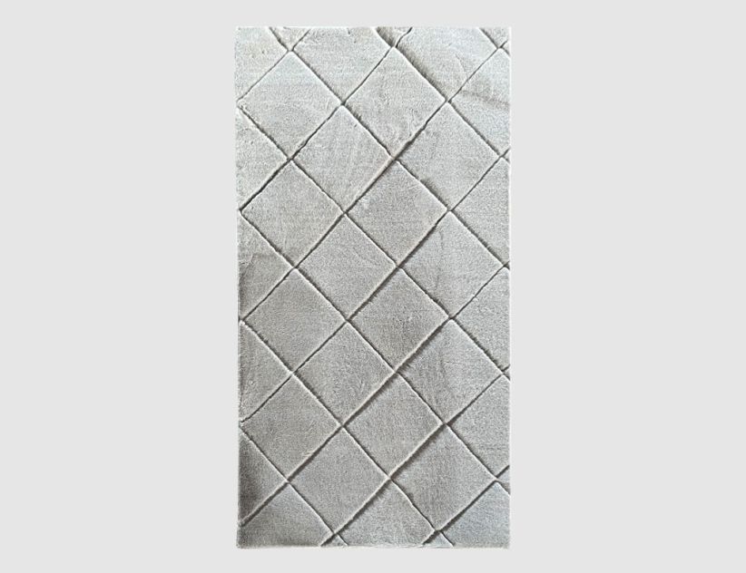 Kunstfellteppich Diana Silber