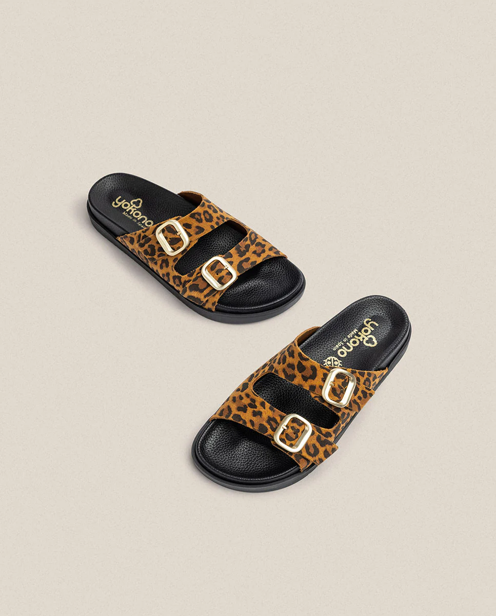 Sandalia plana Morena 700 leopardo