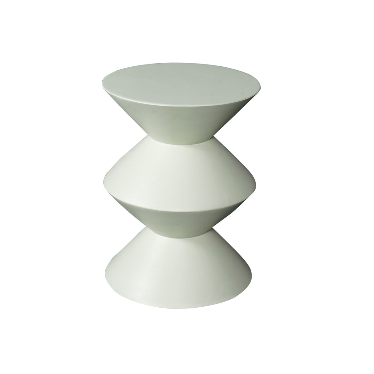 StarFurn Bijzettafel Abel - Rond Groen Hout - 33x33x45cm
