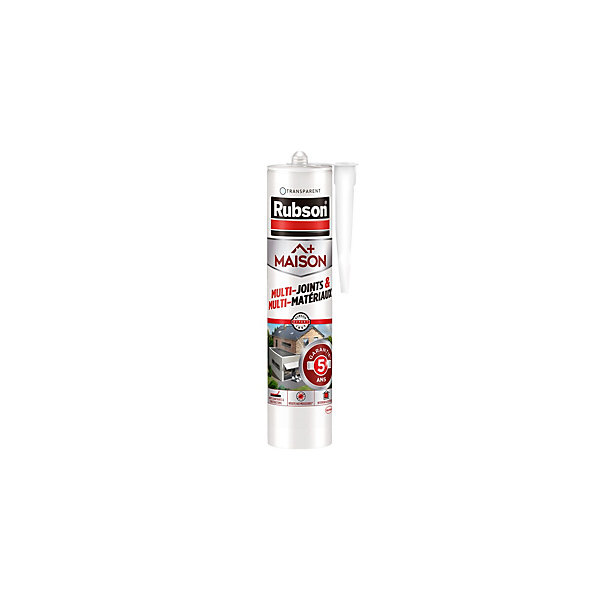 Mastic Maison Multi Usages &Matériaux transparent Rubson Cartouche 280ml