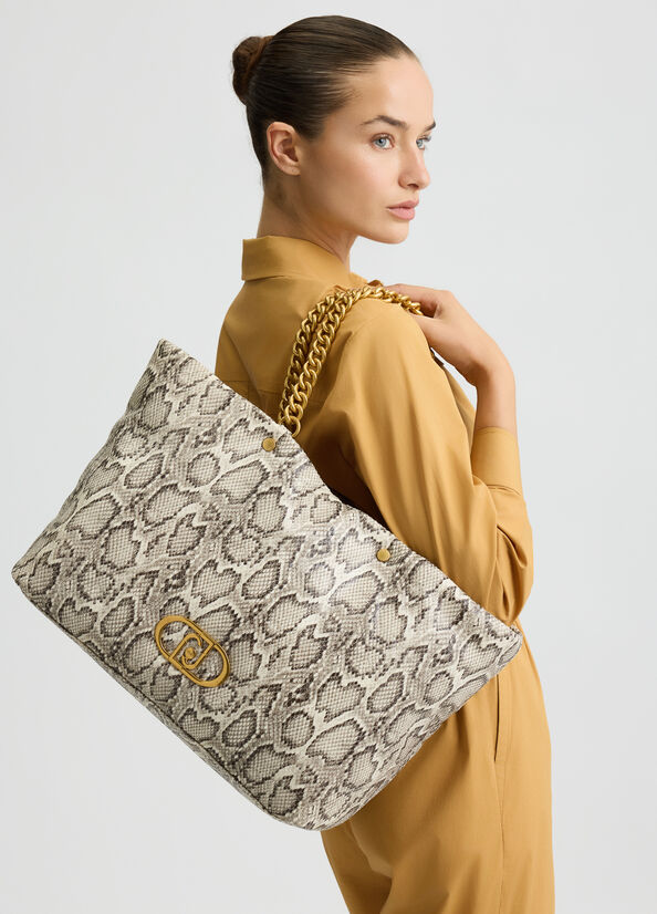 Tote bag LaPuffy grande pitonata