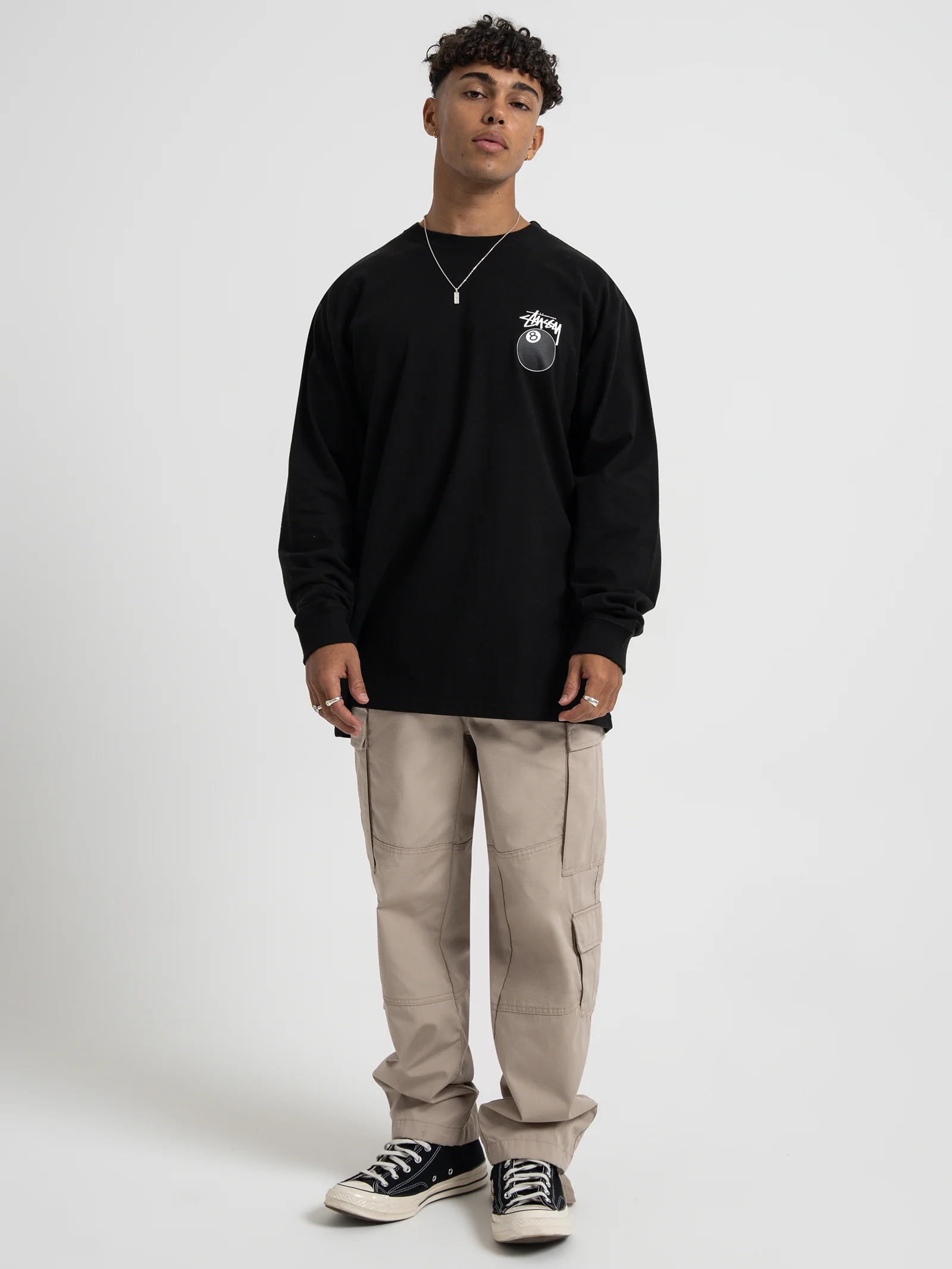Solid 8 Ball Long Sleeve T-Shirt