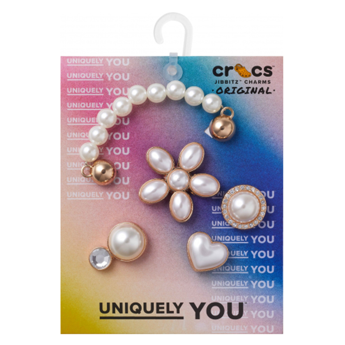 Crocs - JIBBITZ Dainty Pearl Jewelry 5 Pack - White / Gold