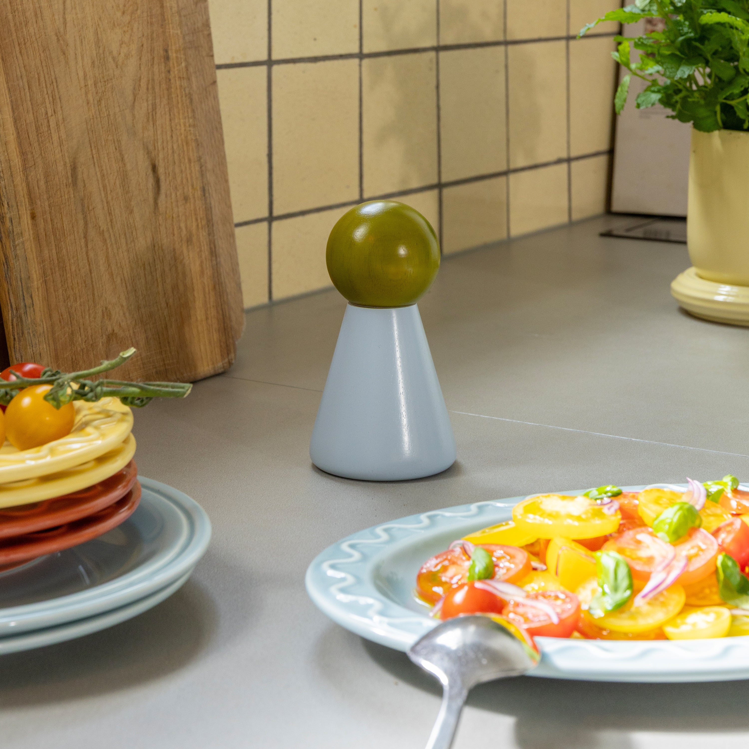 &k Amsterdam Halma Peper- of Zoutmolen S - Blauw