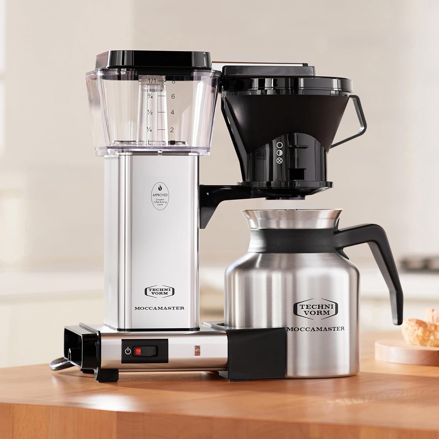 Technivorm Moccamaster 79212 KBTS Coffee Brewer, 32 oz, Polished Silver