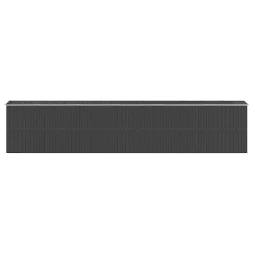 NNEVL Garden Shed Anthracite 192x1021x223 cm Galvanised Steel