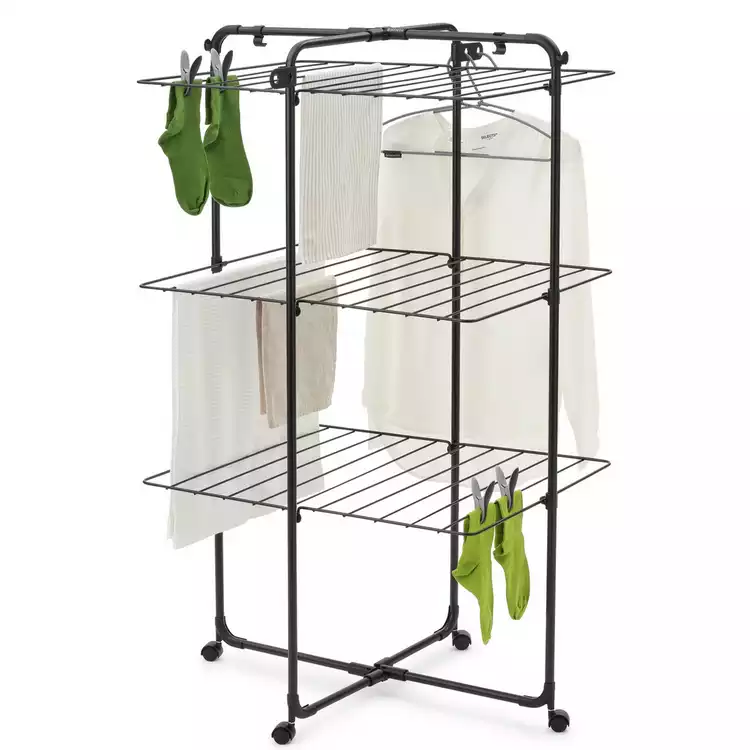 Brabantia 23m Hang On Tower Clothes Airer - Black