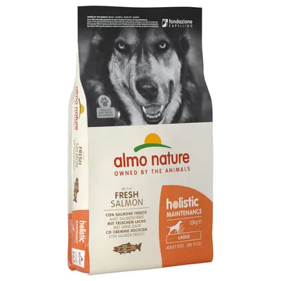 Almo Nature Holistic Large Adult Salmon & Rice Kibble for Dogs
