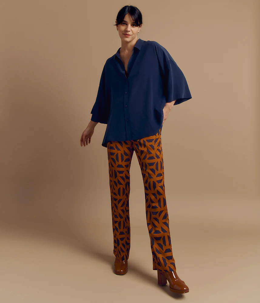 Pantalon fluide imprimé PAOLA/84027/540