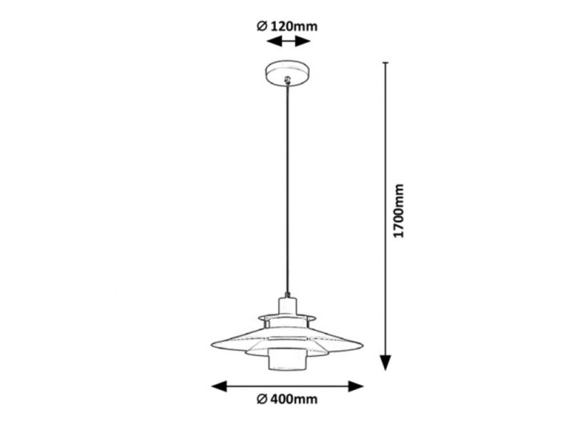 Lampa wisząca popielato-biała Cameron 1xE27x40W wym: 170x40x40 cm Rabalux