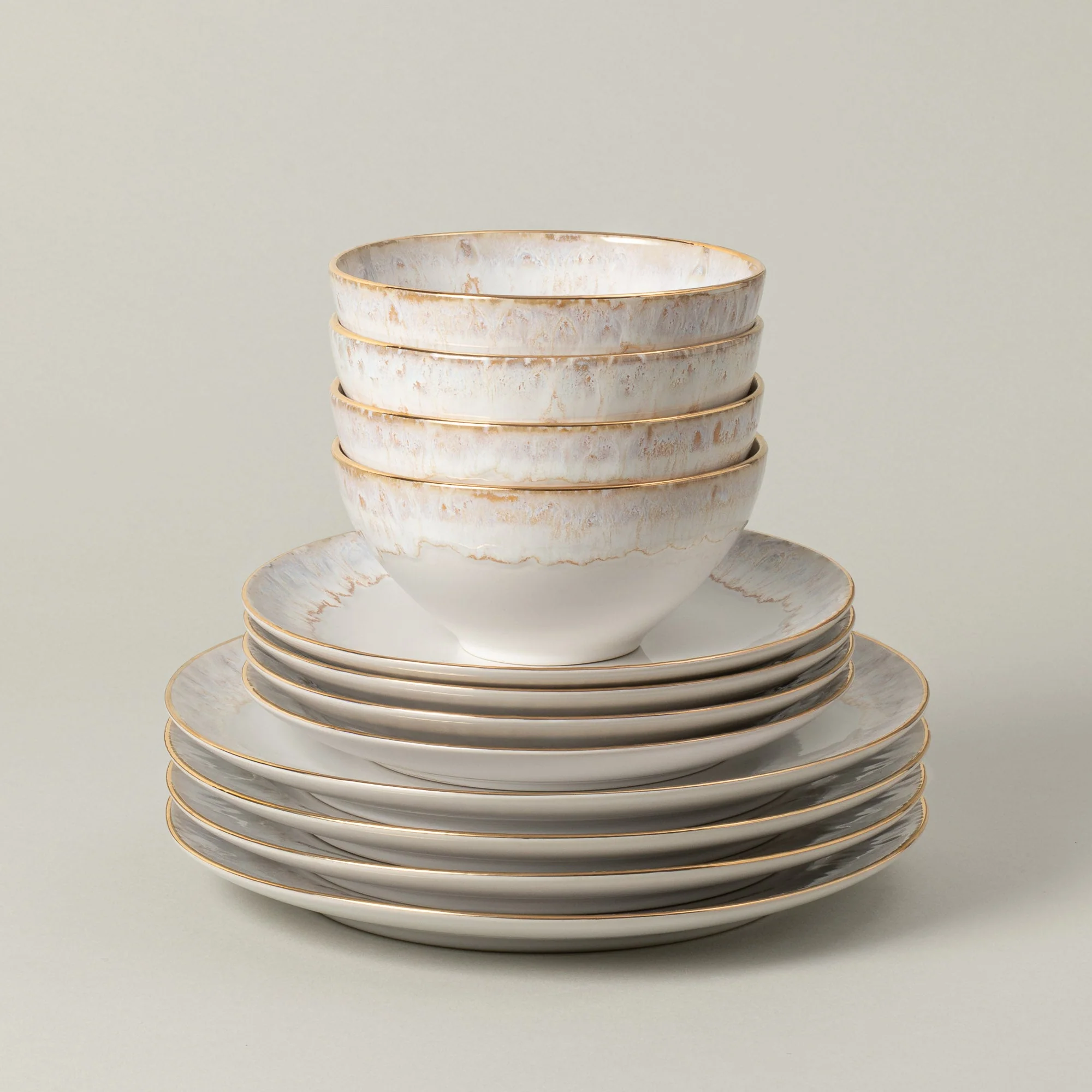 12-Piece Dinnerware Set with Bowl Taormina, Casafina by COSTA NOVA