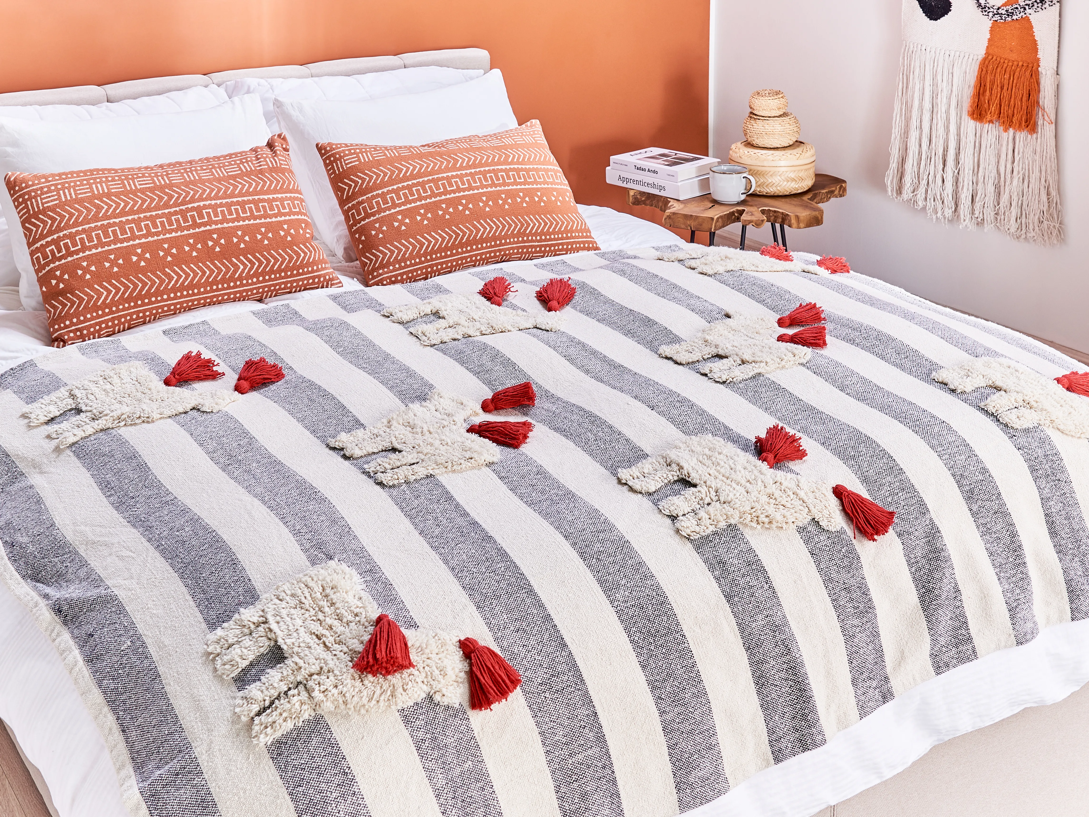 Blanket NAMTAR Cotton 125 x 150 cm White
