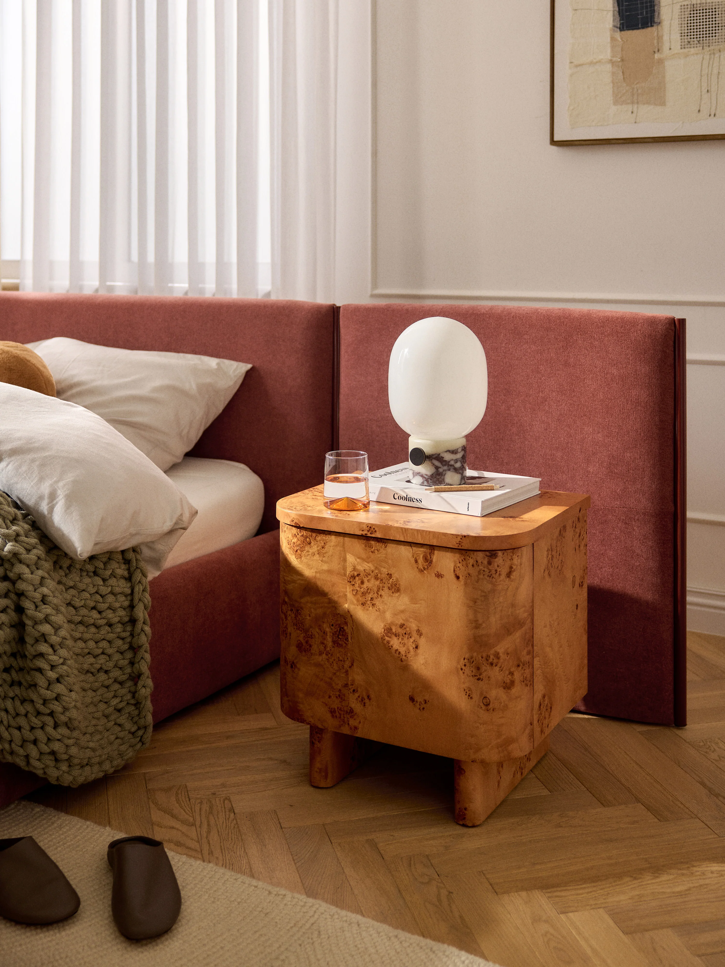 Holz-Nachttisch Tobia