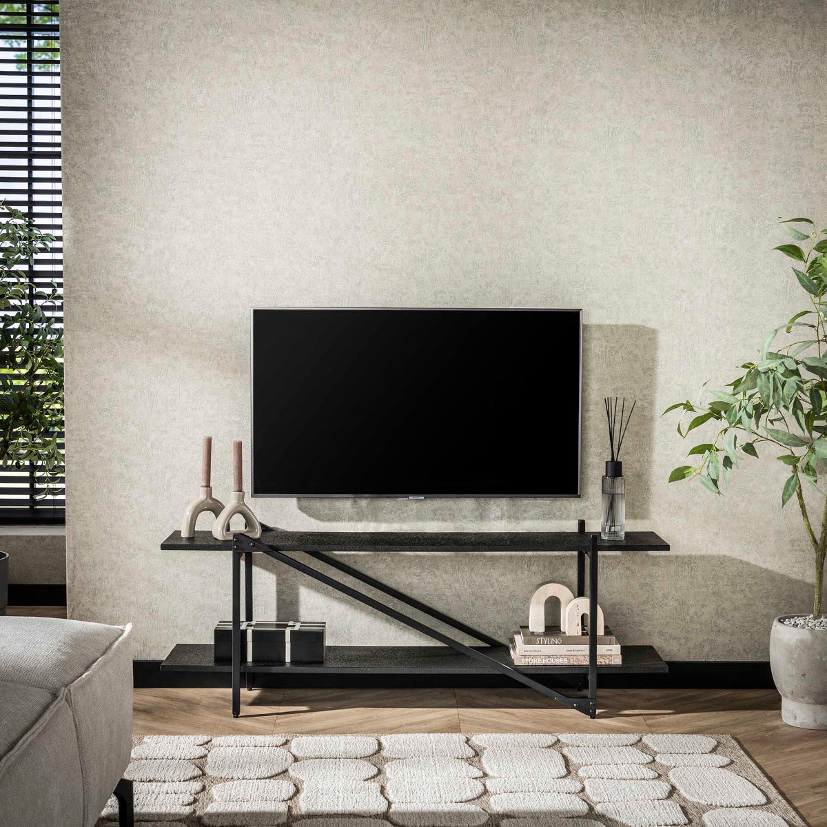 Fraaai - Kingsley tv-meubel 140 cm - grijs