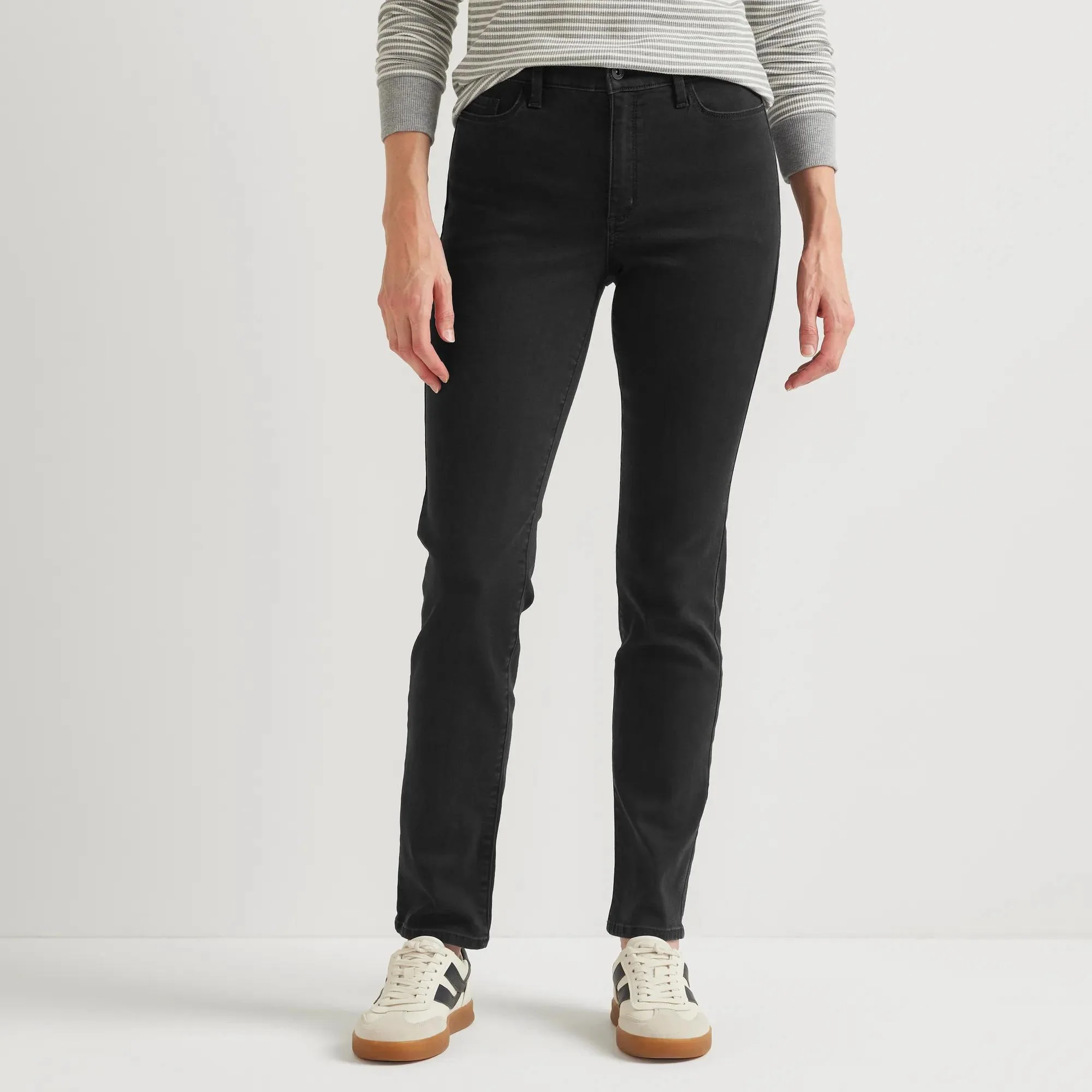 Women's Venture Stretch High-Rise Straight Leg Jeans