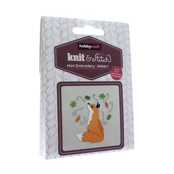 Mini Fox Embroidery Kit