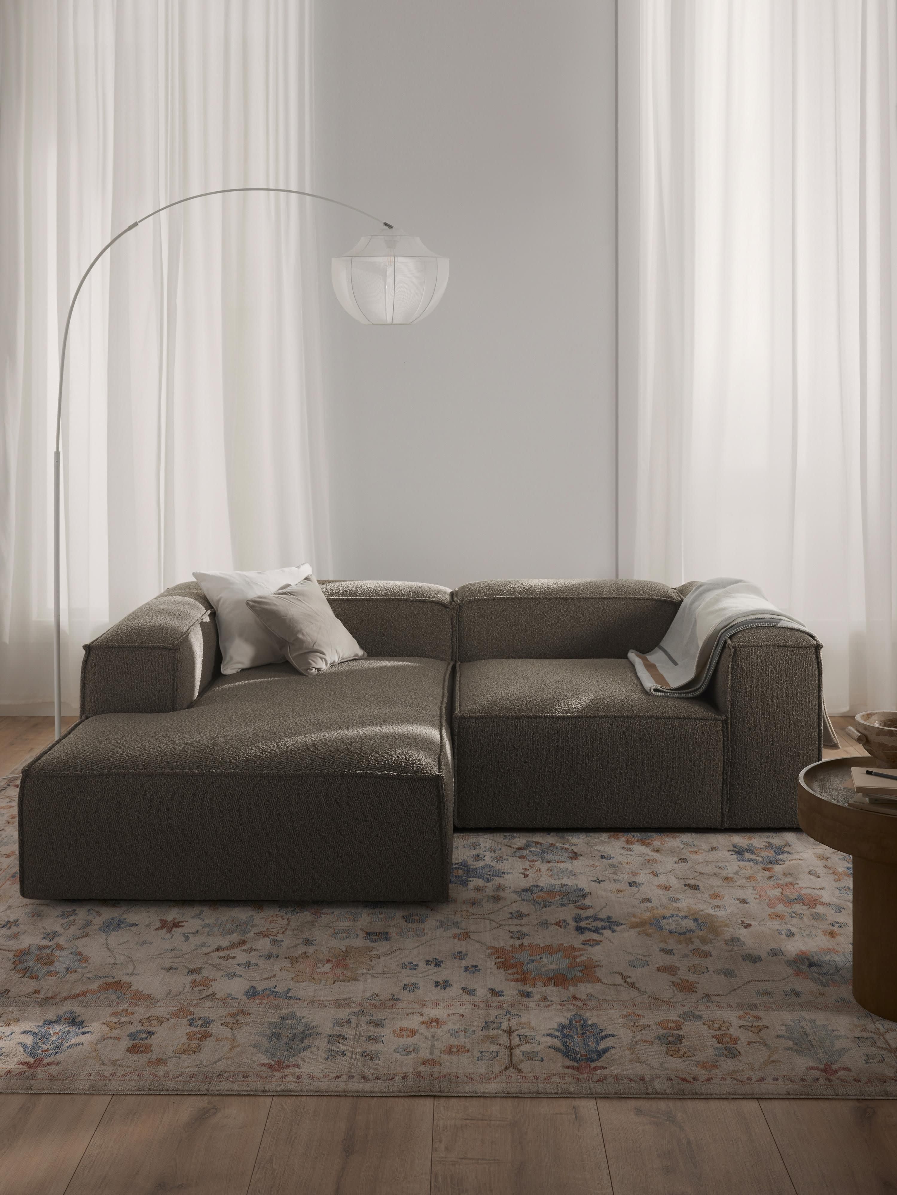 Modulares Bouclé-Ecksofa Lennon (2-Sitzer)
