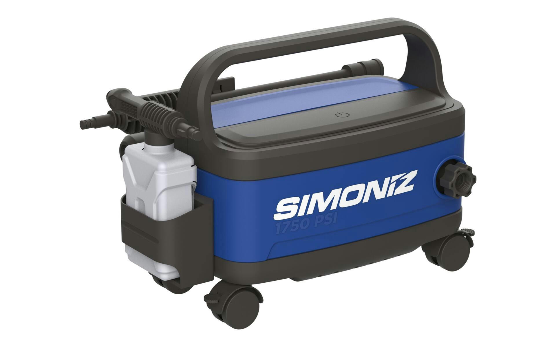 Simoniz 1750 PSI 1.8 GPM Wheeled Electric Pressure Washer with Foam Blaster