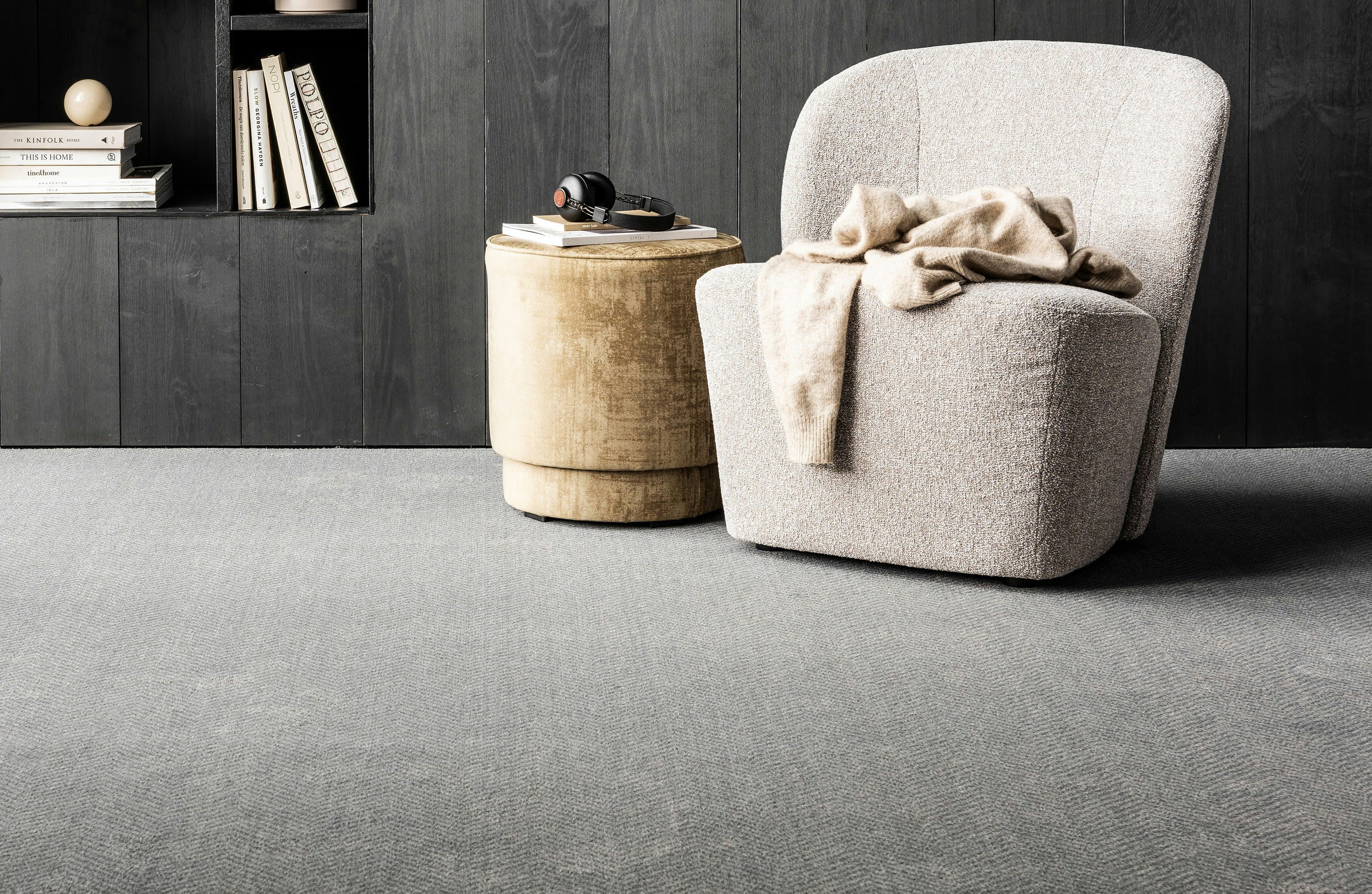 LOFTY - Fauteuil en tissu beige