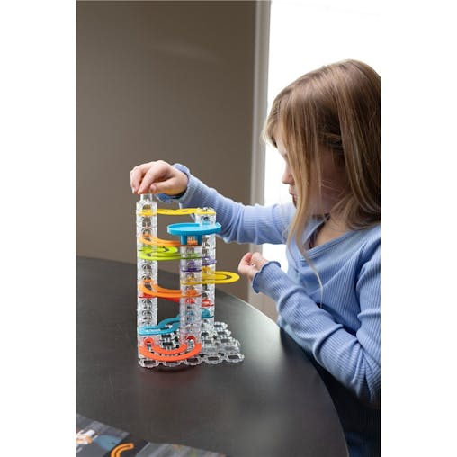Fat Brain Toy Co 73pc Trestle Tracks Marble Run Builder Set Kids Toy 8y  FA313-2