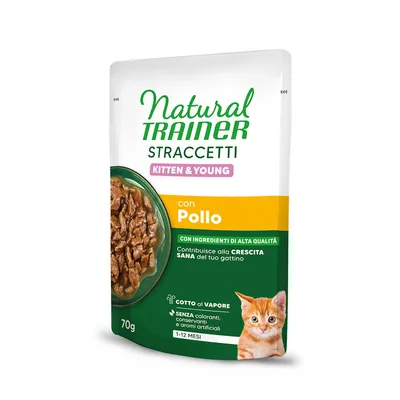 Natural Trainer Straccetti Kitten & Young Strips in Sauce 56 x 70g