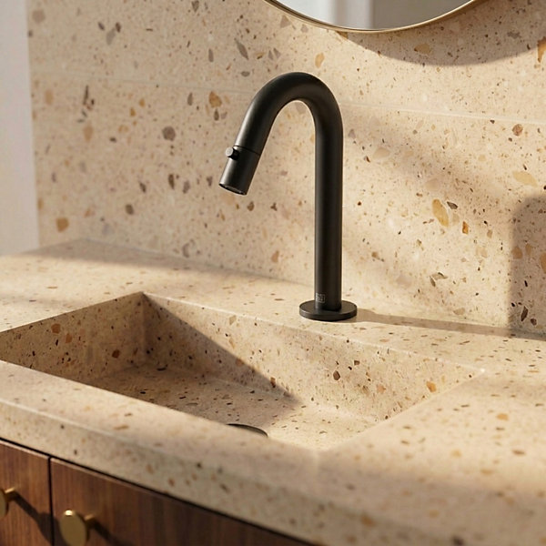 Lave-mains noir eau froide Essebagno Indus
