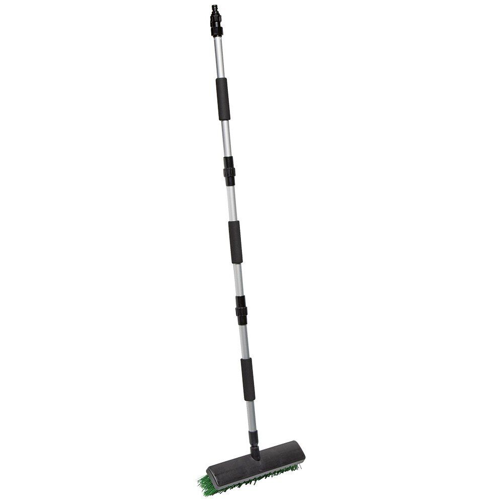 Balai brosse avec raccord pour tuyau d'eau
