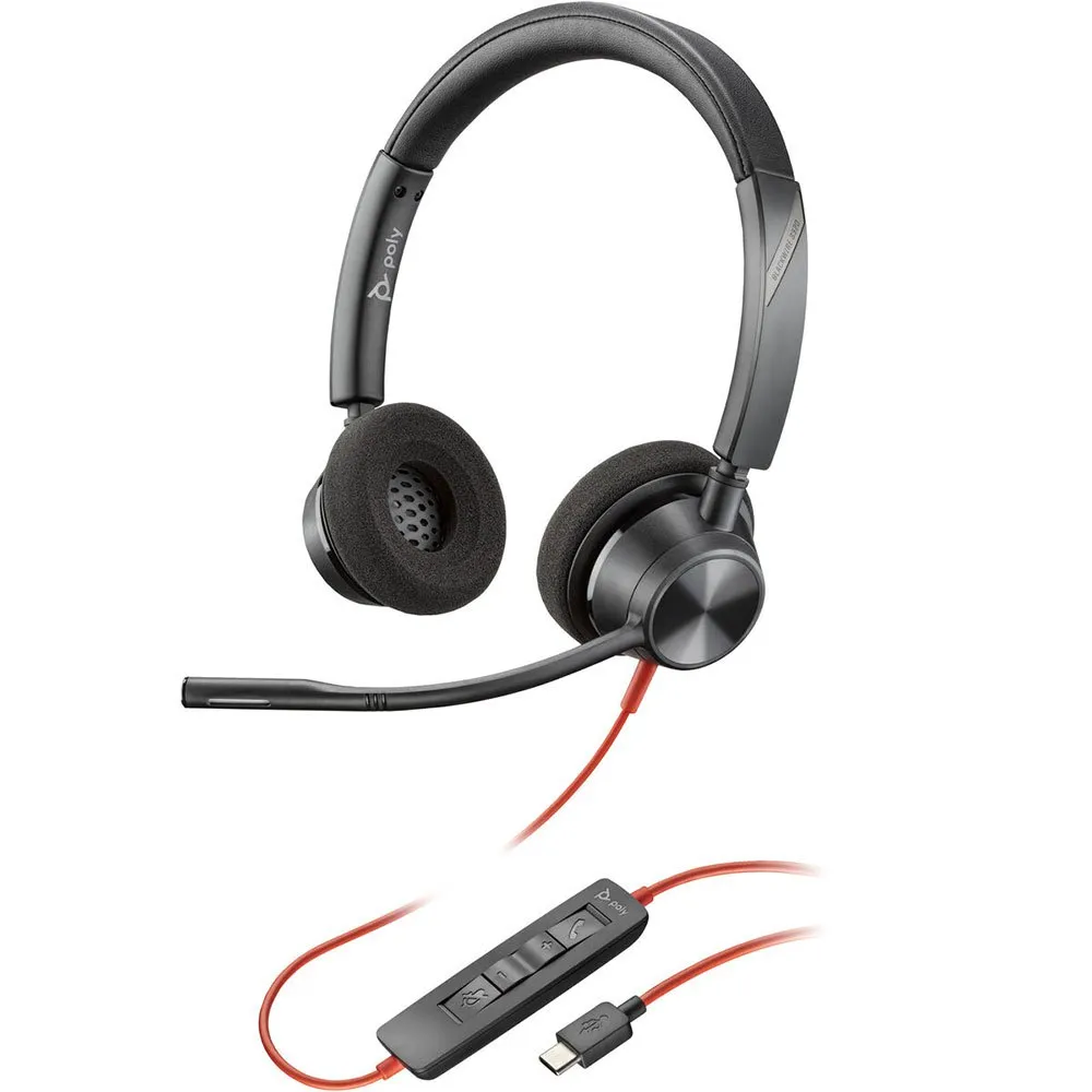 HP Poly 3320 USB-C  USB-C/A VoIP headphones