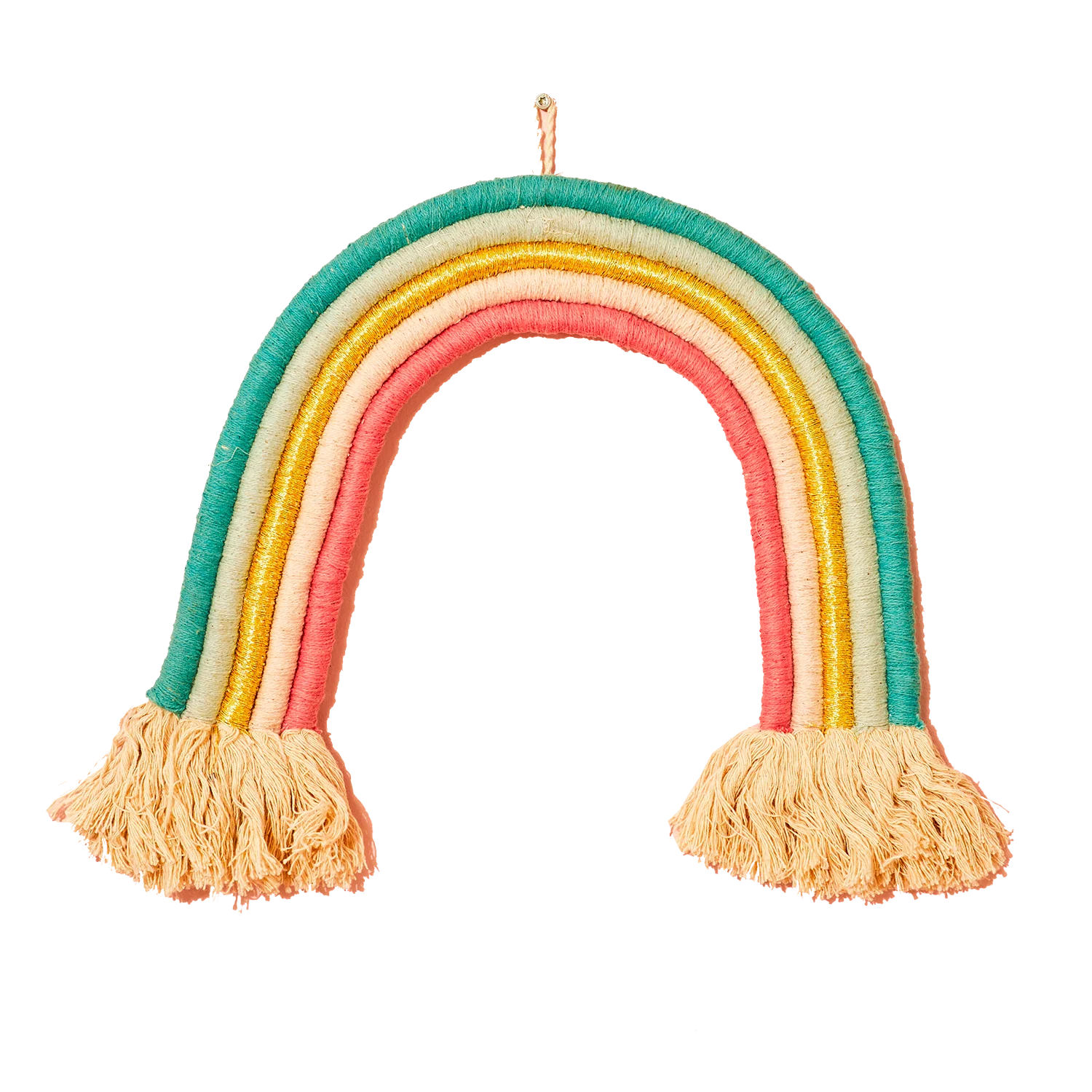 Décoration à suspendre ARC EN CIEL multicolore hauteur 30 cm