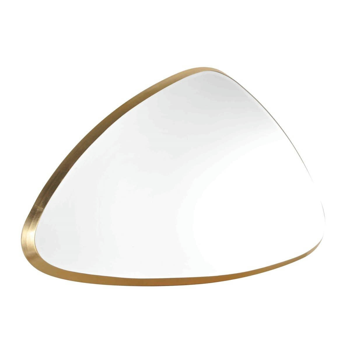 - Miroir biseauté triangle doré 55x35x4cm