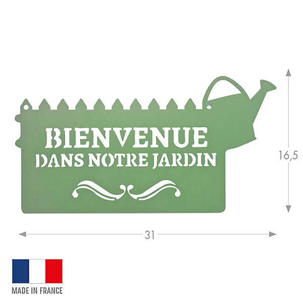 Louis Moulin Pancarte décorative en métal 
