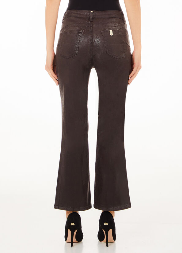 Pantaloni in raso stampato