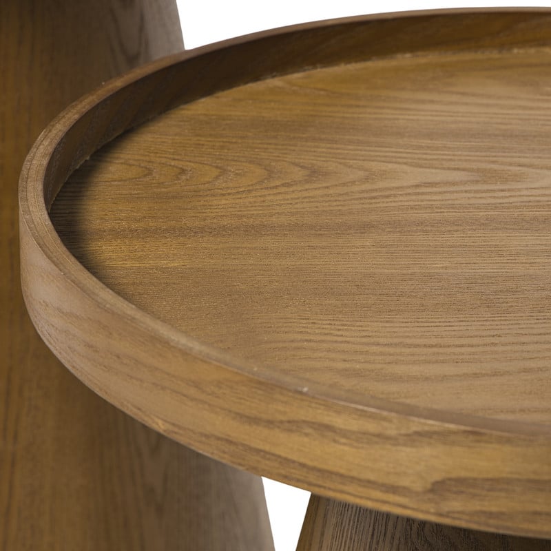 Bijzettafel Rondo klein - bruin - &Oslash;38.5x38 cm