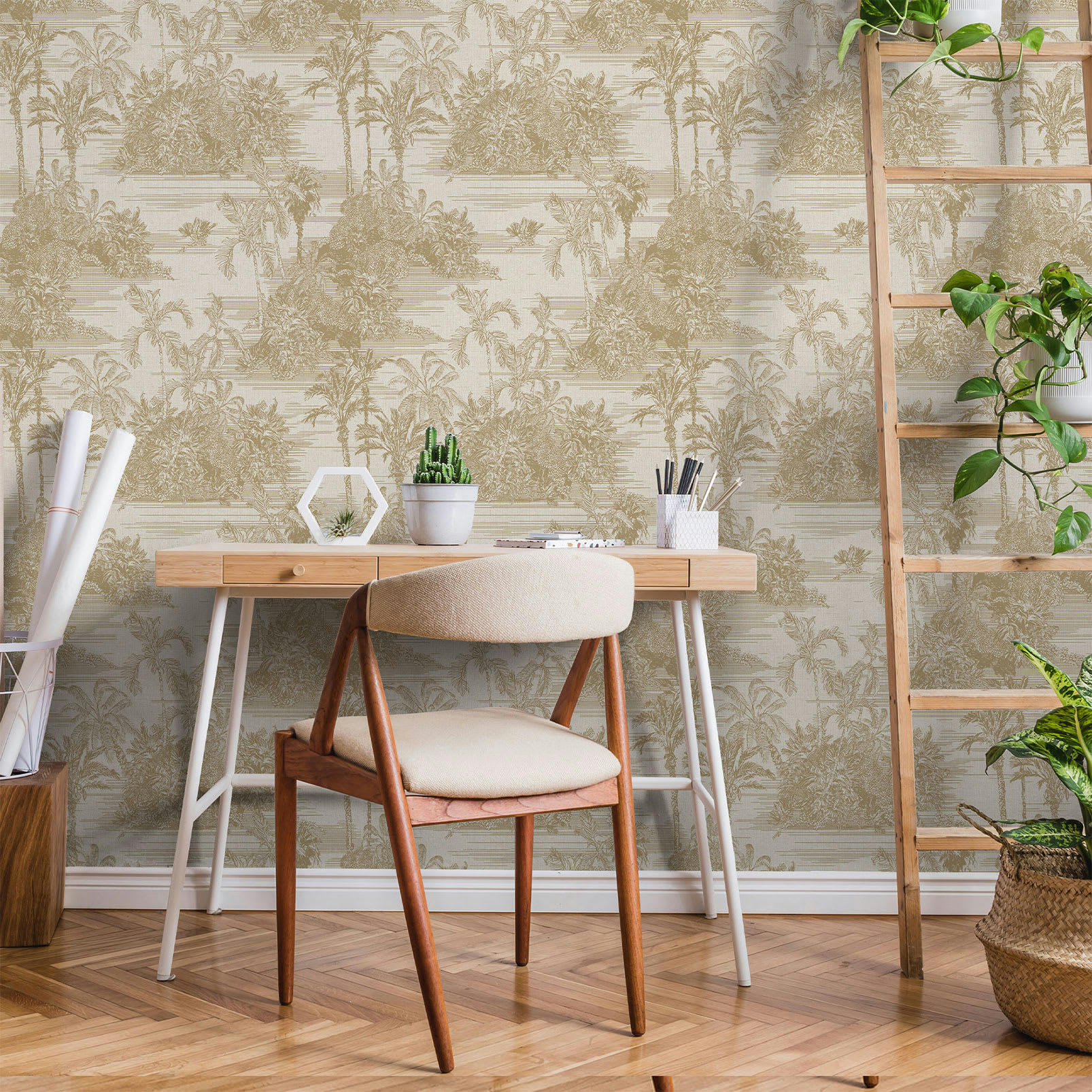 - Papier peint toile de Jouy  0,53x10 mètrescm