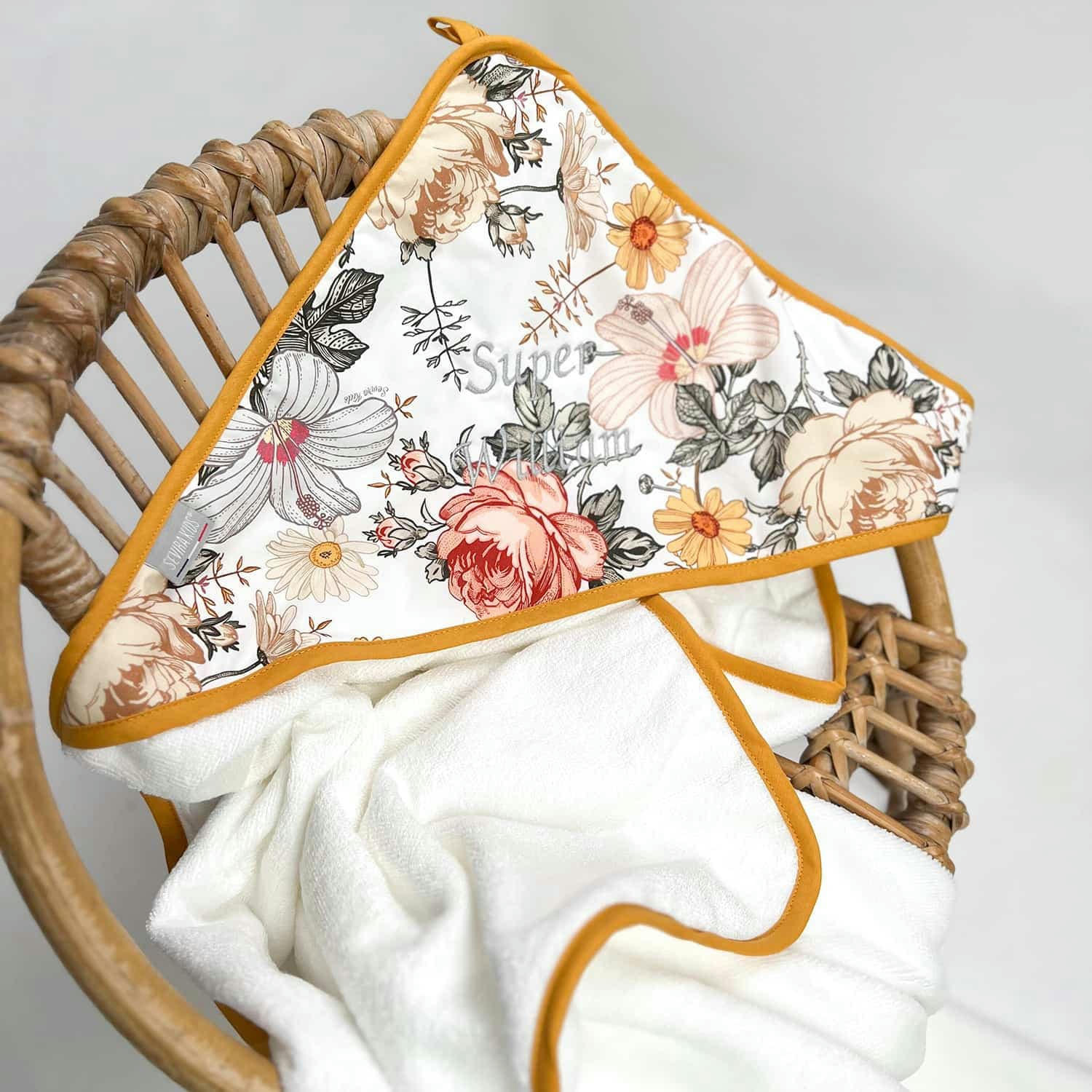 NÉO VINTAGE - Ma première cape de bain  75 x 75cm