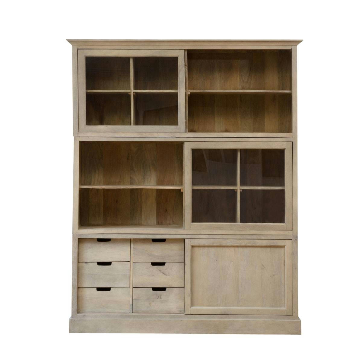 MIM - Vaisselier en bois marron 170 cm