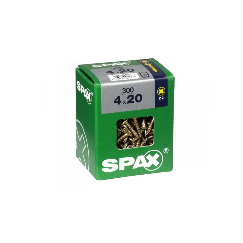 Vis TF Pozi jaune Ø 4 x 20 mm 300 pièces SPAX