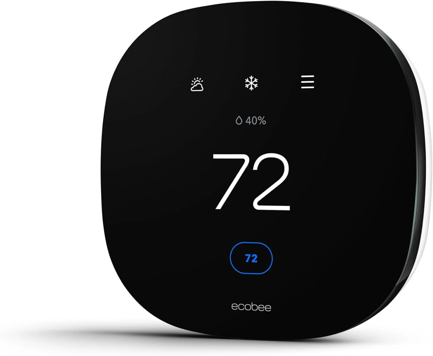 Lite Smart Thermostat - Programmable Wifi Thermostat - Works with Siri, Alexa, Google Assistant - Energy Star Certified - DIY Install, Black(Black/ecobee3 Lite SmartThermostat/Thermostat + Smart Thermostat Voice Control)