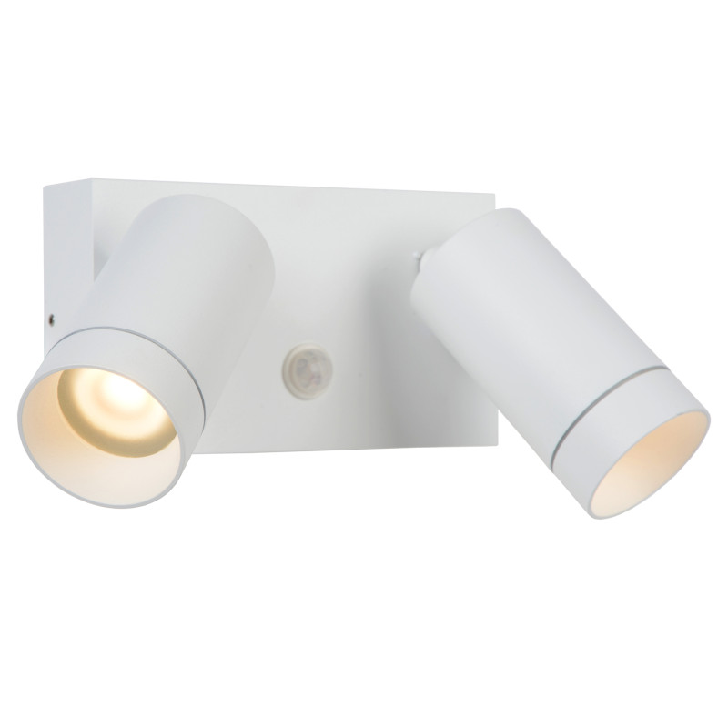 Applique extérieure Taylor blanche dimmable GU10 2 x 50 W LUCIDE