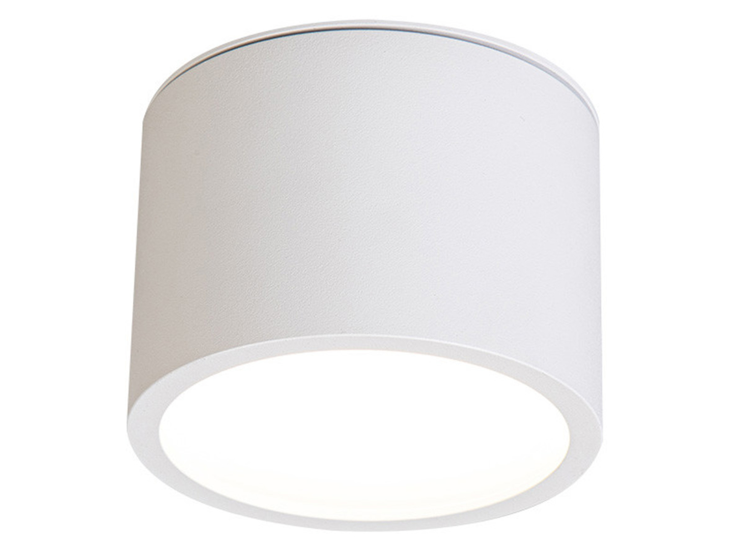 Lampa natynkowa Kendal 8,2 cm metalowa biała