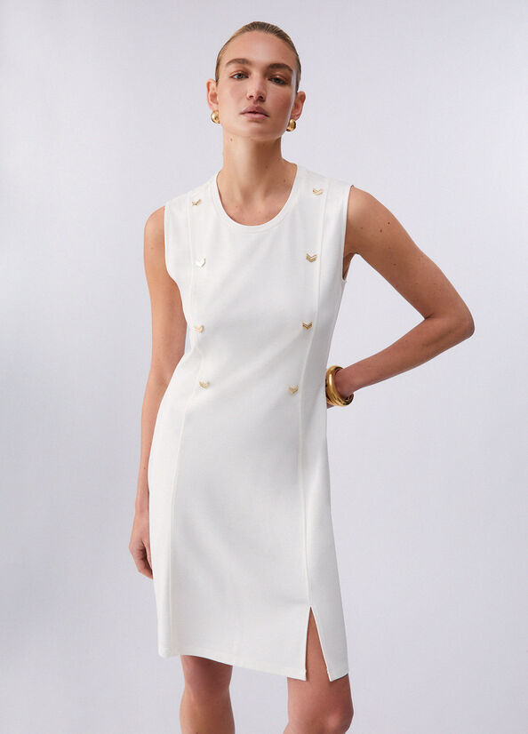 Abito corto in jersey interlock