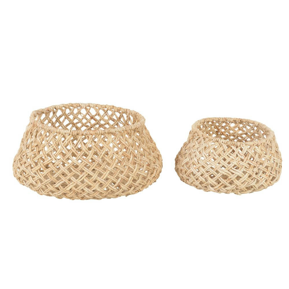 ROP - Panier en tressage Abaca  (set de 2)