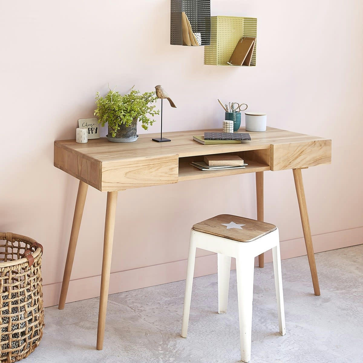 - Bureau en teck massif