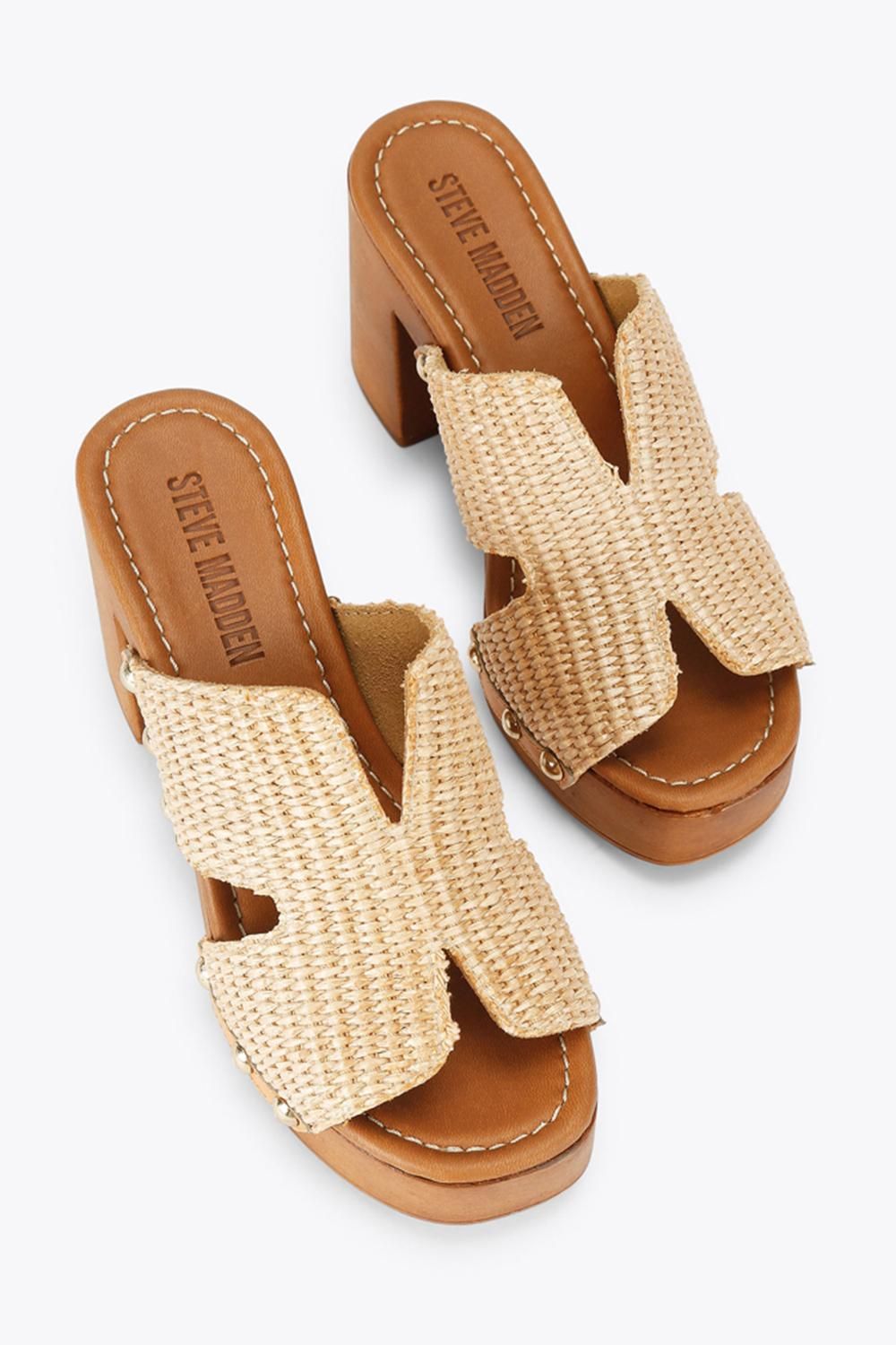 STEVE MADDEN Sunkissed Raffia' Heels