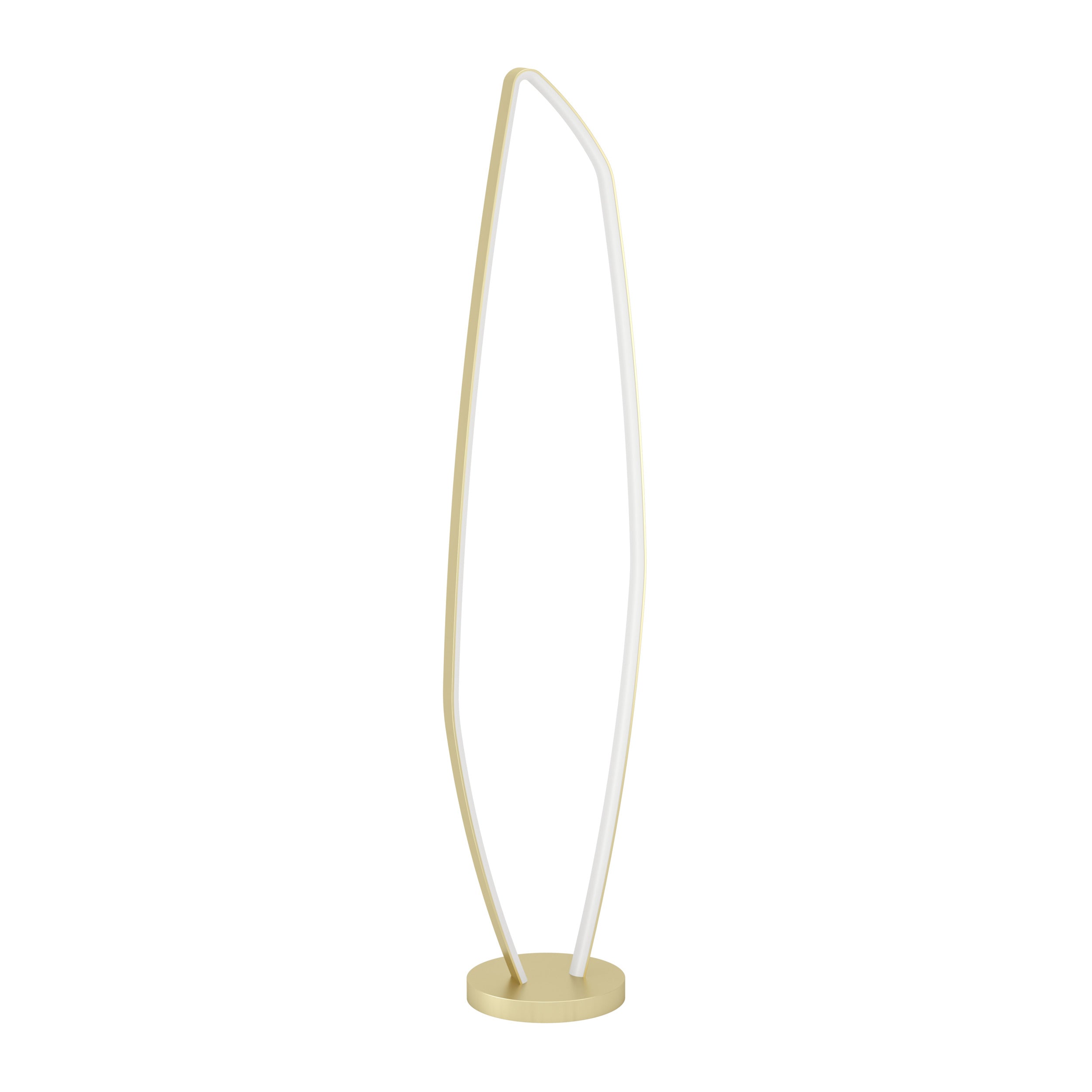 EGLO vloerlamp Vallerosa - led - 128,5 cm - goud/wit - staal