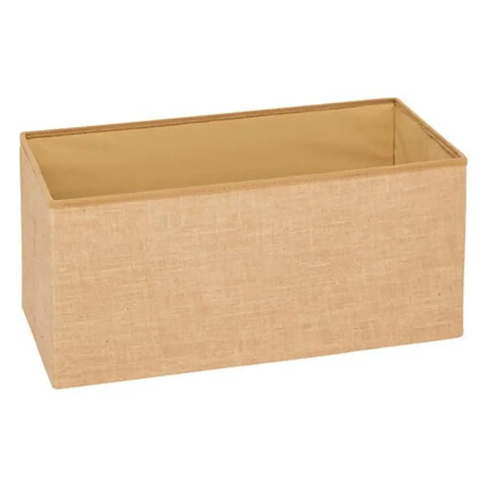 5Five Poef/hocker - opbergbox - beige - PU/MDF - 38 x 76 cm