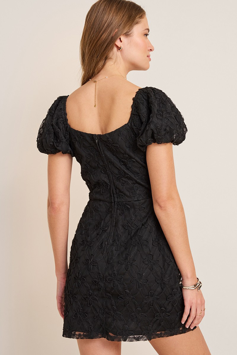 Kim Embroidered Floral Mini Dress